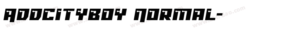AddCityboy Normal字体转换